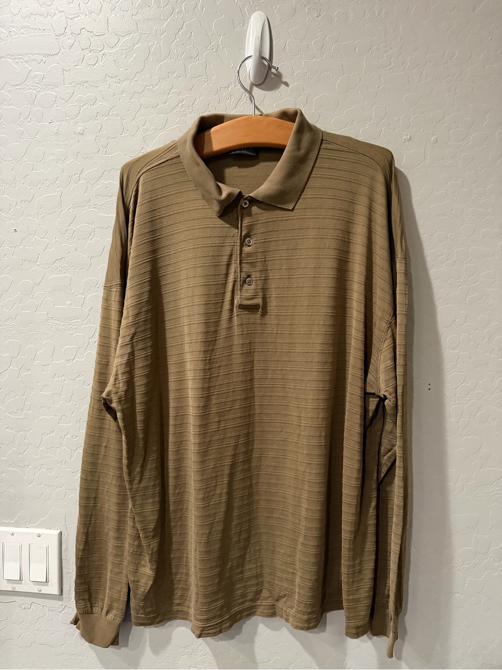 Vintage PING Collection Double Mercerized L/S Golf Polo Large Bin 1